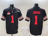 Men's Ohio State Buckeyes #1 Quinshon Judkins Black 2025 CFP Final With National Champions Patch F.U.S.E. Vapor Limited Stitched Jersey,baseball caps,new era cap wholesale,wholesale hats